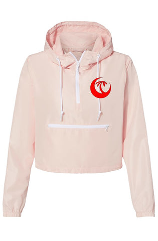 BLUSH pullover crop windbreaker
