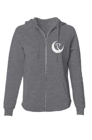 SHADOW lightweight wash zip hoodie